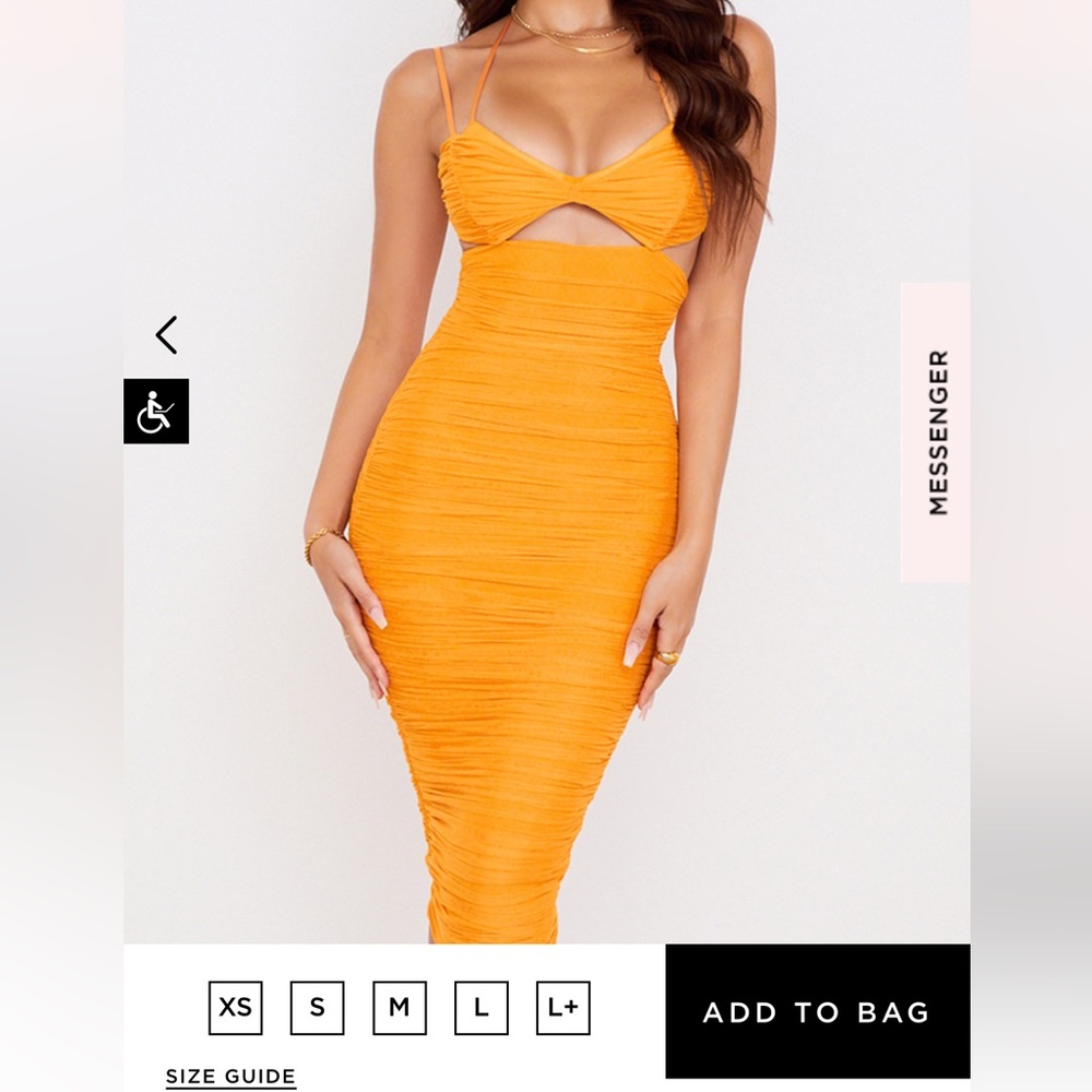 Tangerine Tibi midi house of CB dress